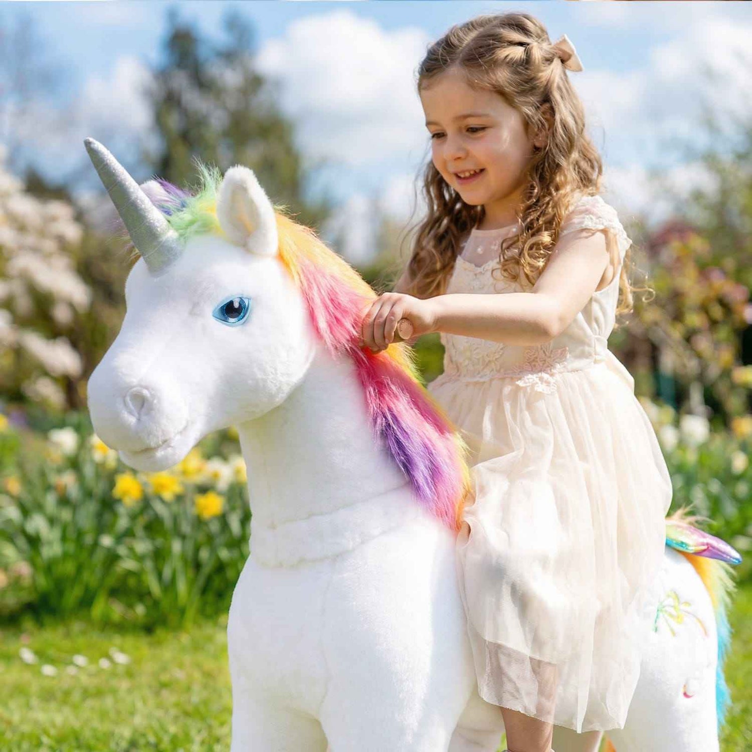Model X® Unicorn Ride-On Toy Age 3–4 – Rainbow