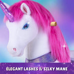 Model Y Pink/Purple Unicorn Rideable Toy for Age 3-4