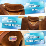 Model Y Brown Horse Rideable Toy for Age 4-7