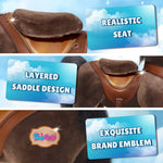 Model Y Chocolate Brown Horse Rideable Toy for Age 4-7